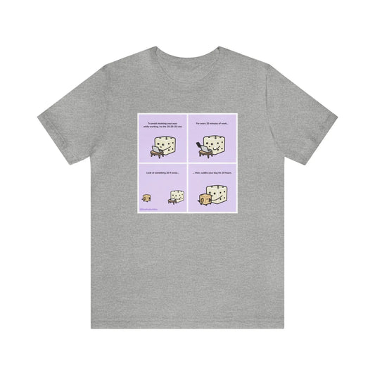 Tiny Dice Buddies "Try the 20-20-20 Rule" | Unisex Jersey Short Sleeve Tee