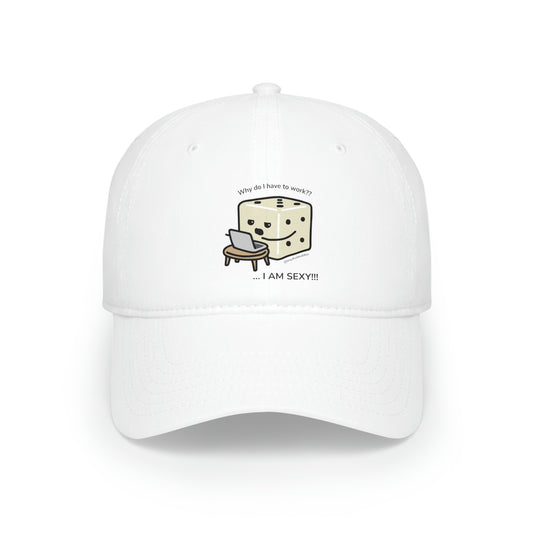 Why Do I Have to Work? Hat | Tiny Dice Buddies | Low Profile Baseball Cap
