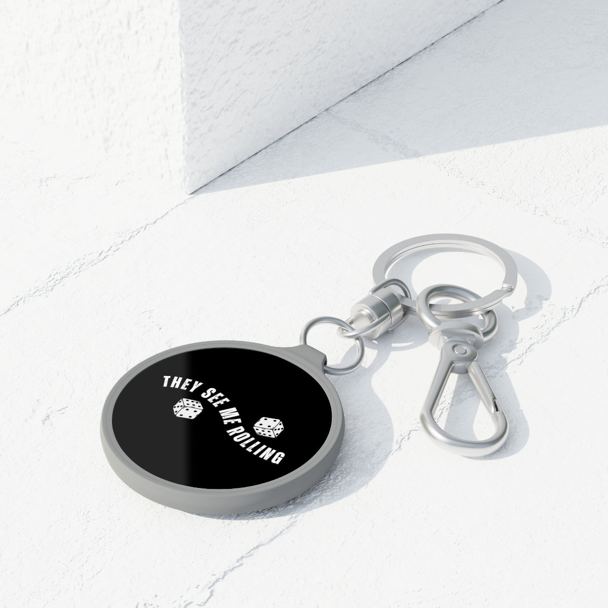 They See Me Rolling Modern Keychain