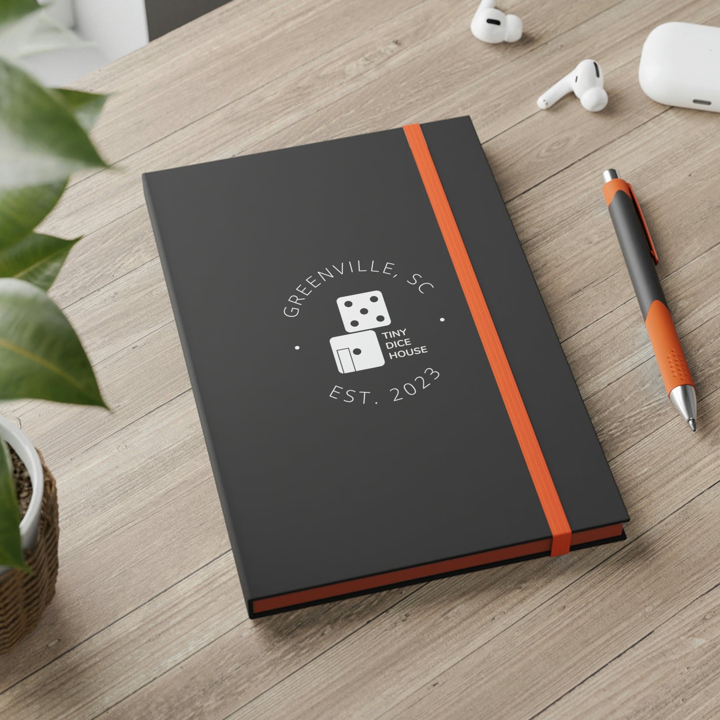 Tiny Dice House Notebook | Color Contrast Ruled Notebook