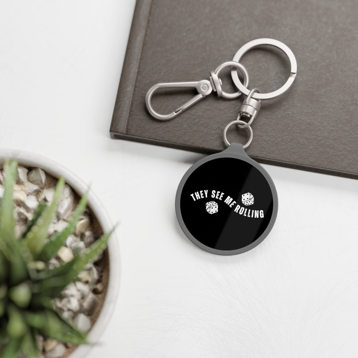 They See Me Rolling Modern Keychain
