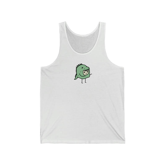Dinosaur Tiny Dice Buddies Unisex Jersey Tank