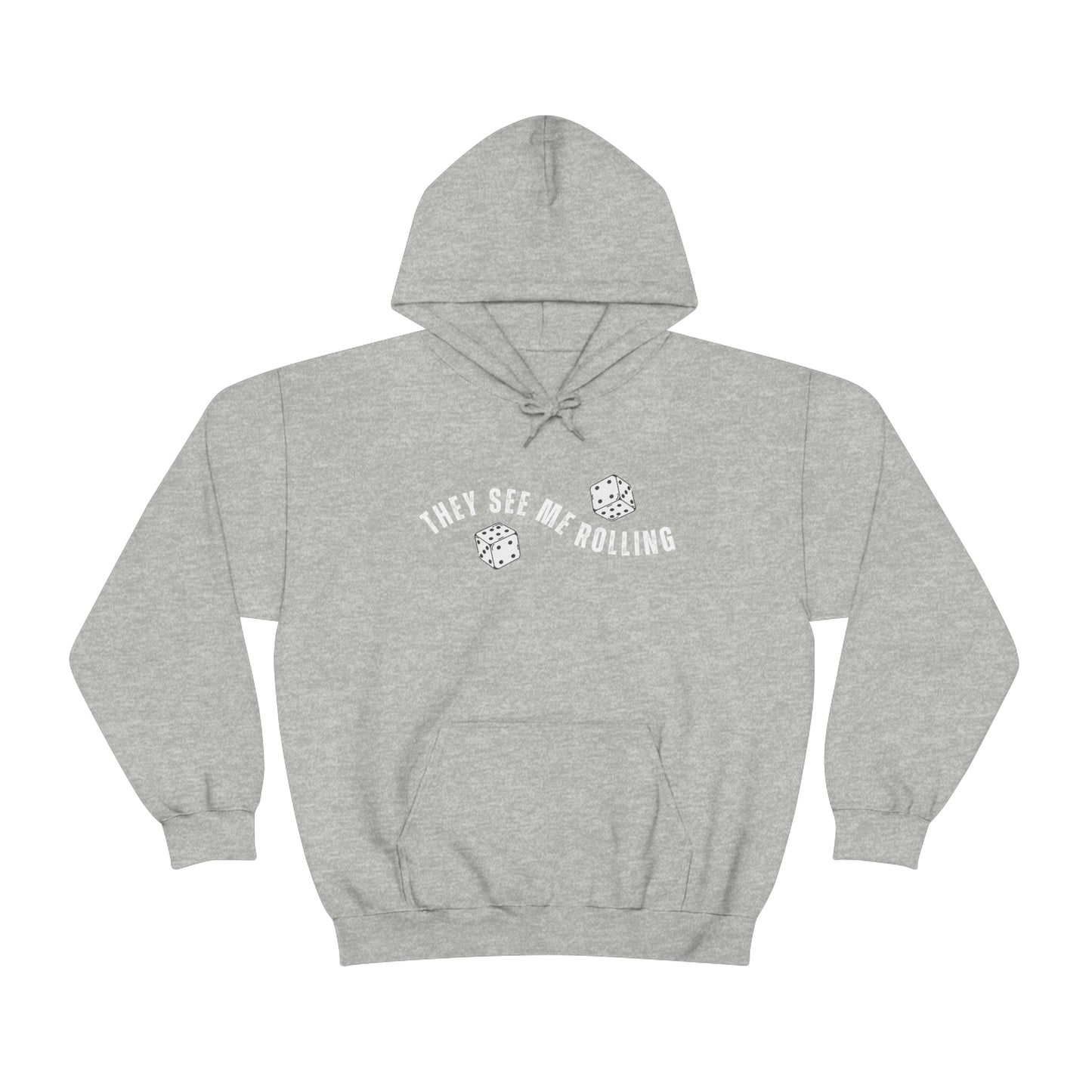 They See Me Rolling Hoodie | Tiny Dice House Sweater | Punny Dice Sweatshirt | Unisex Heavy Blend™ Hooded Sweater