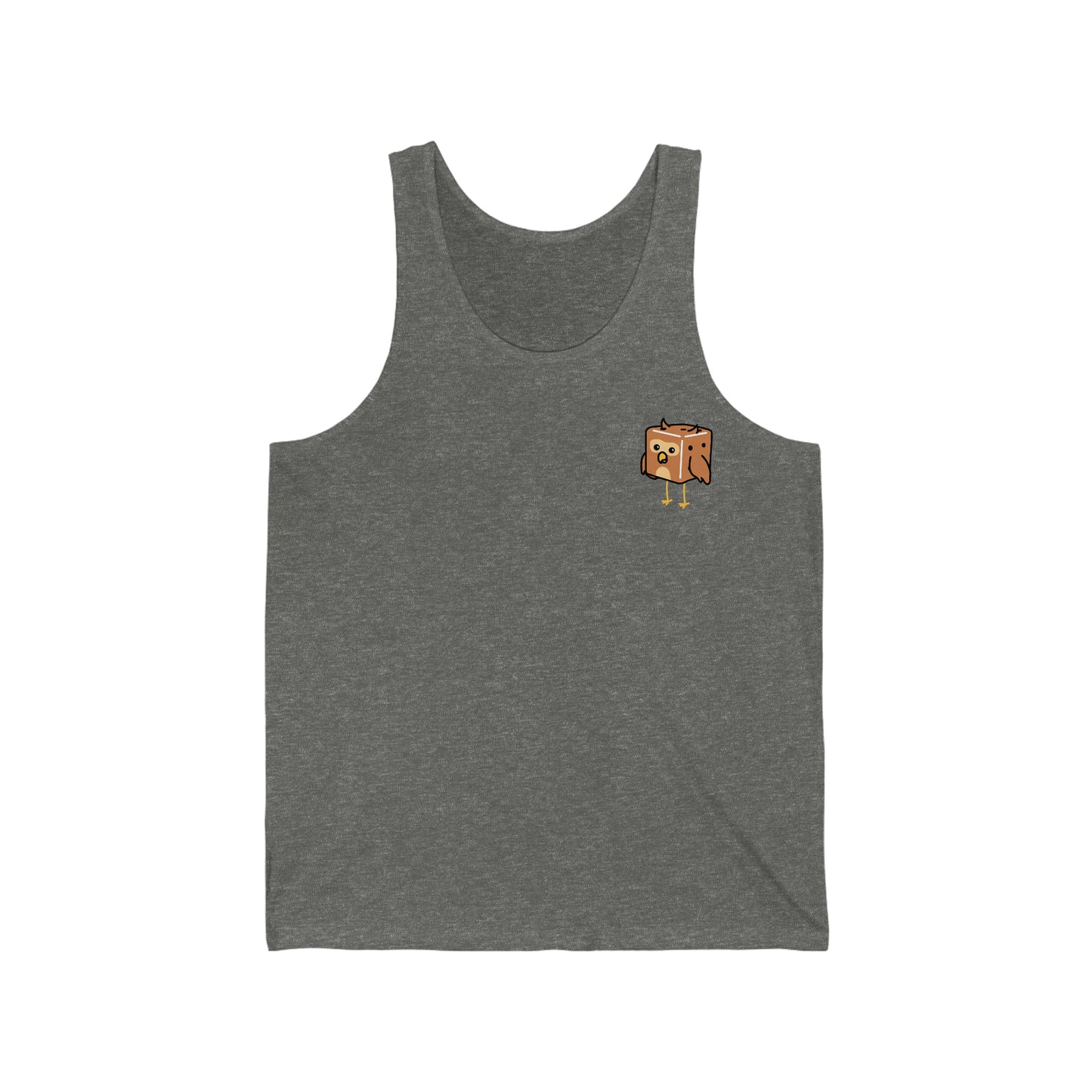 Owl Tiny Dice Buddies Unisex Jersey Tank