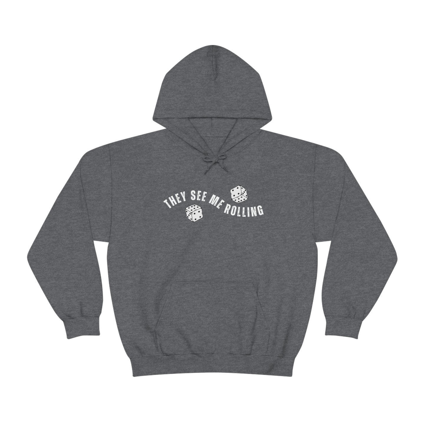They See Me Rolling Hoodie | Tiny Dice House Sweater | Punny Dice Sweatshirt | Unisex Heavy Blend™ Hooded Sweater