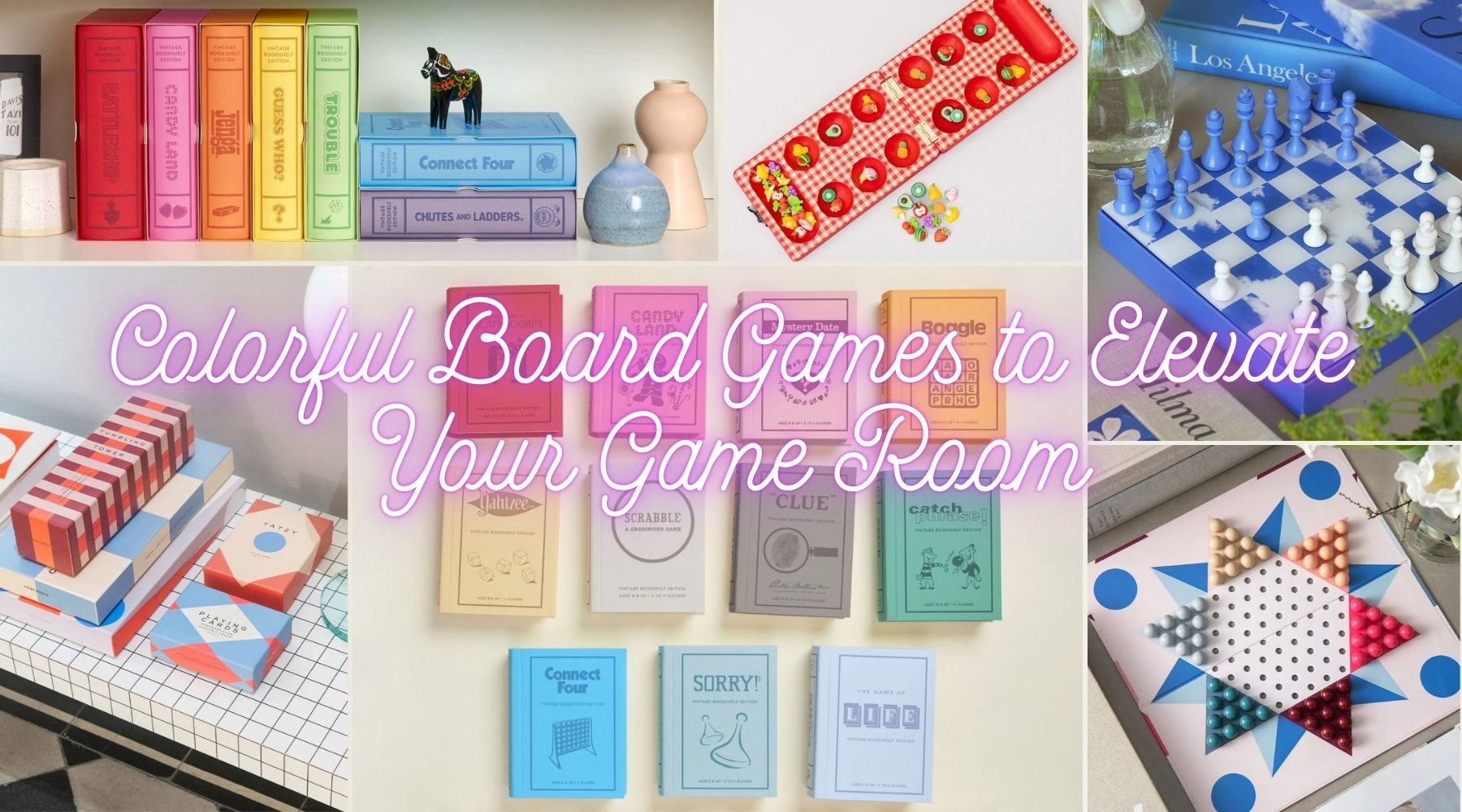 Colorful Board Games that Add Personality to Your Game Room