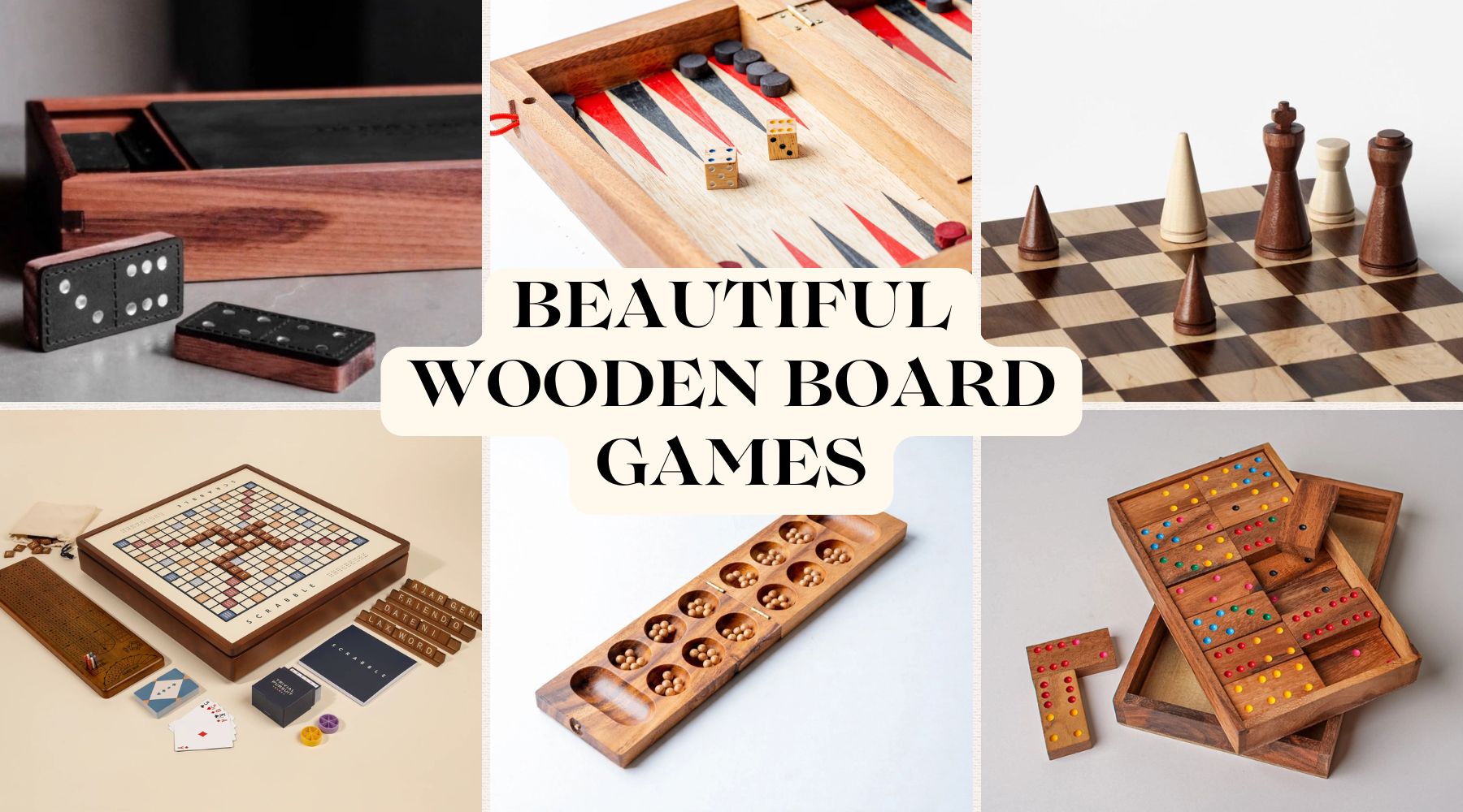 20 of the Most Beautiful Wooden Board Games That Double as Decor