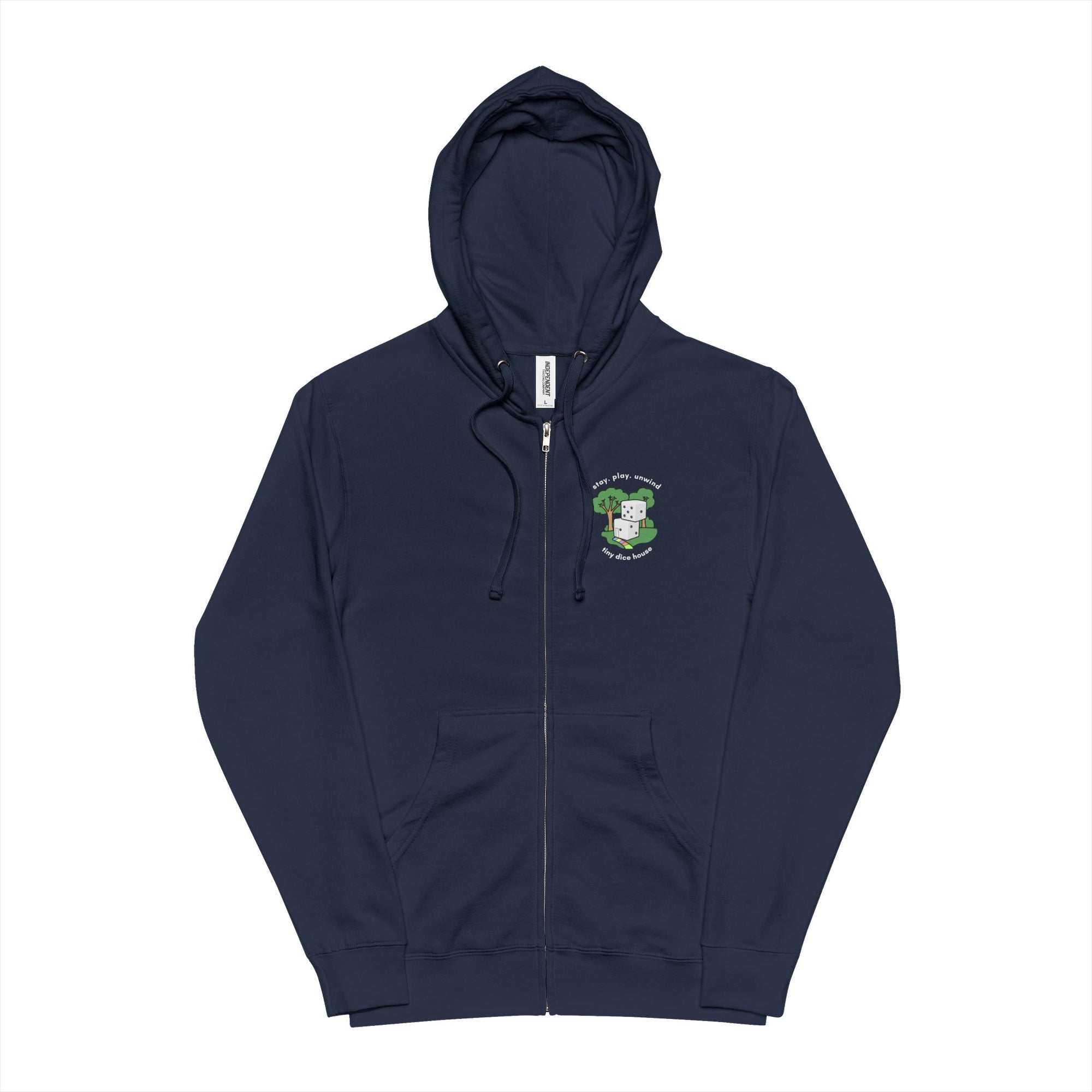 Stay. Play. Unwind. Fleece Zip Up Hoodie