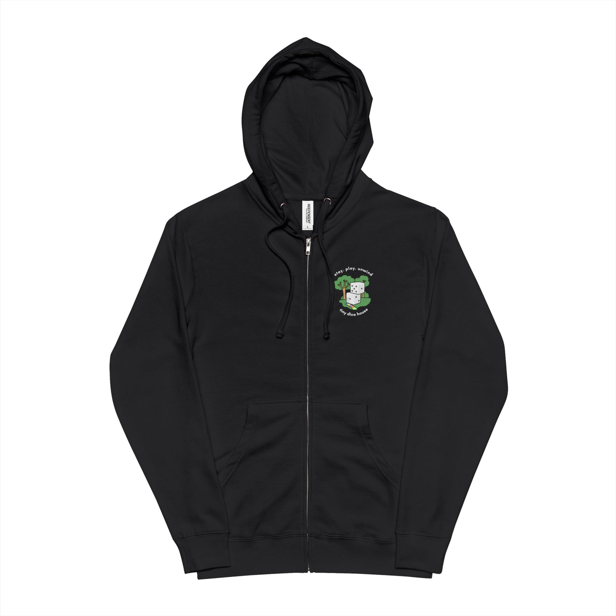 Stay. Play. Unwind. Fleece Zip Up Hoodie
