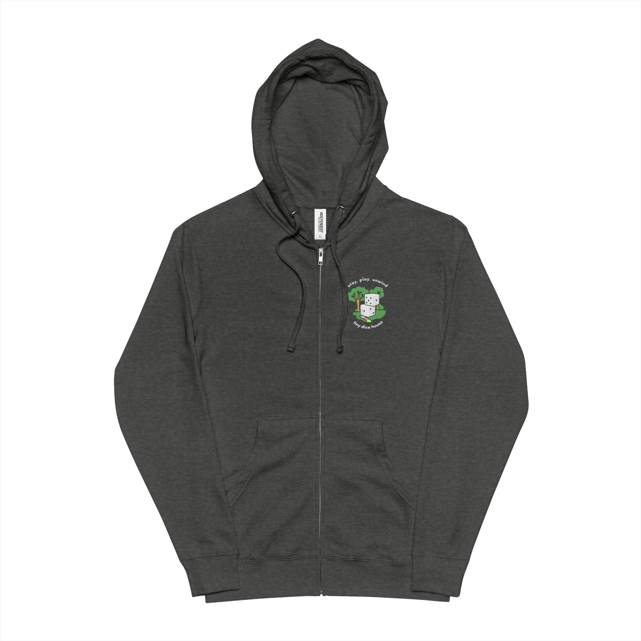 Stay. Play. Unwind. Fleece Zip Up Hoodie
