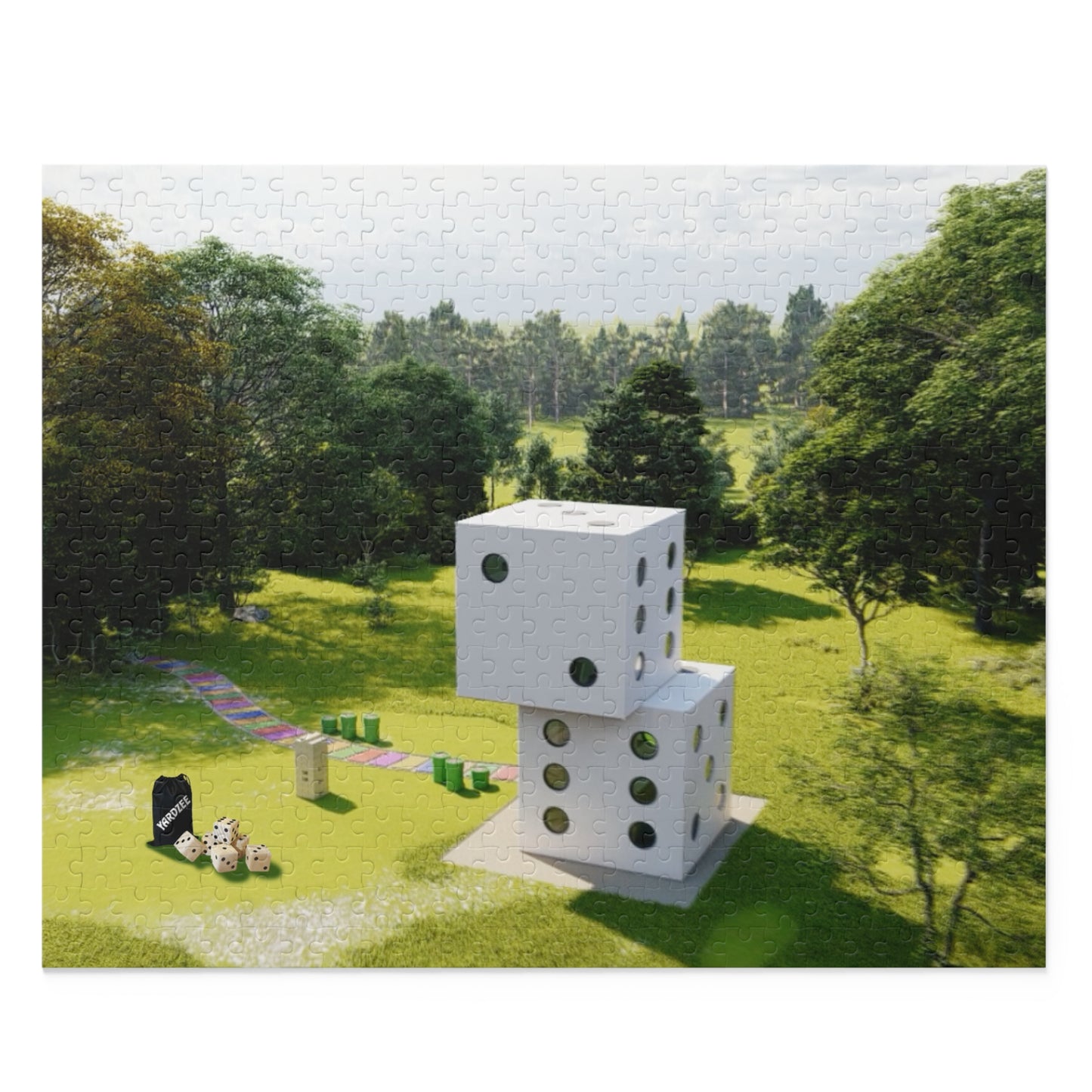 Tiny Dice House Fun Jigsaw Puzzle (500-Pieces)