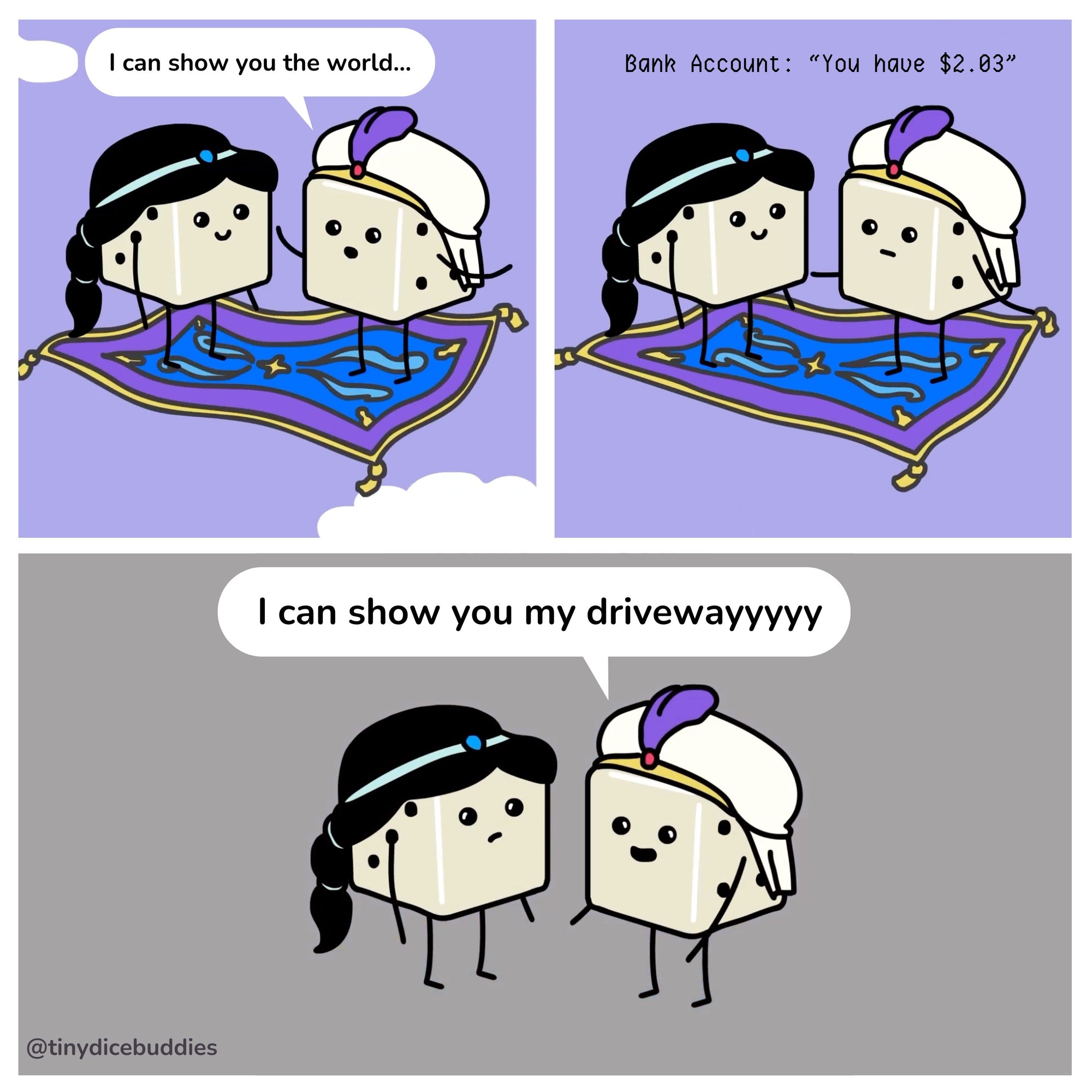 Show You the World Comic Print by Tiny Dice Buddies