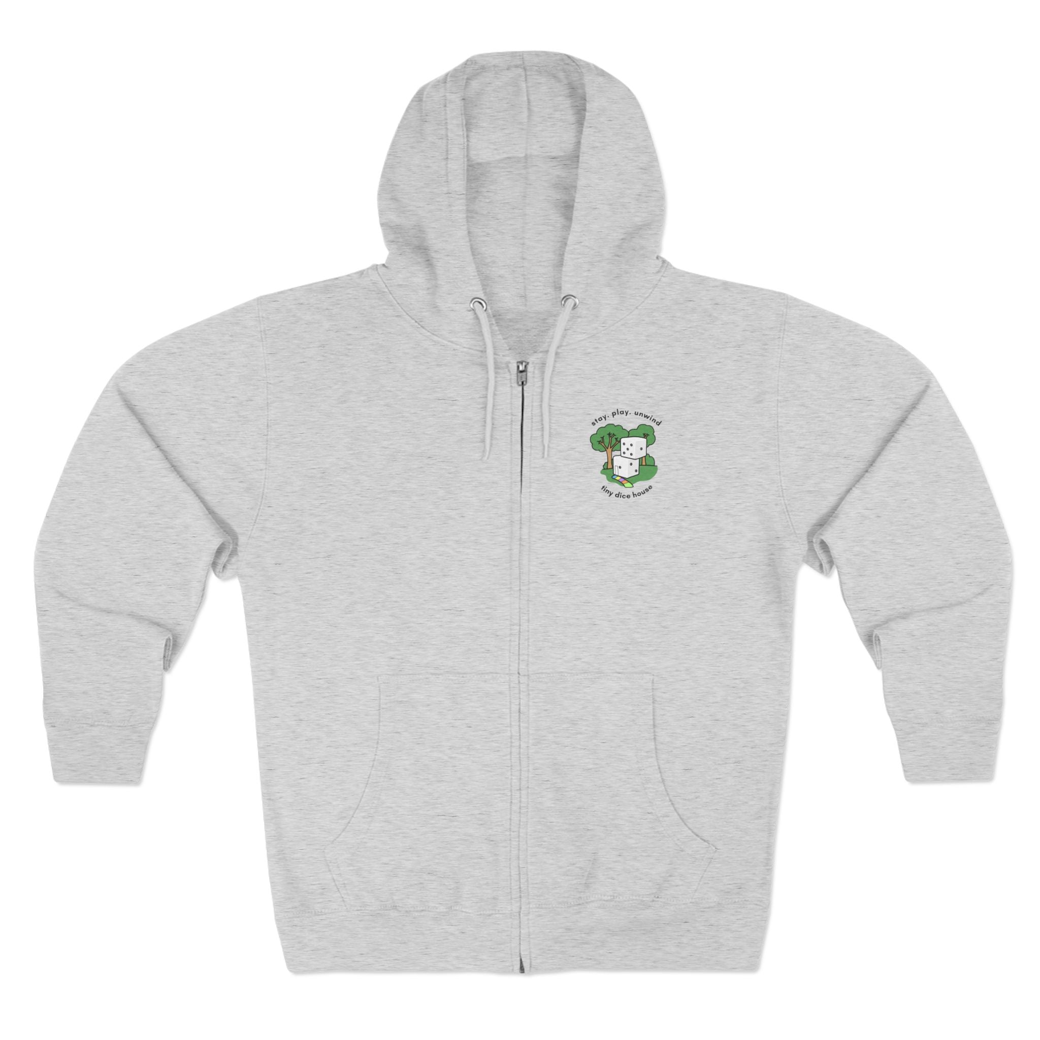 Stay. Play. Unwind. Zip Hoodie