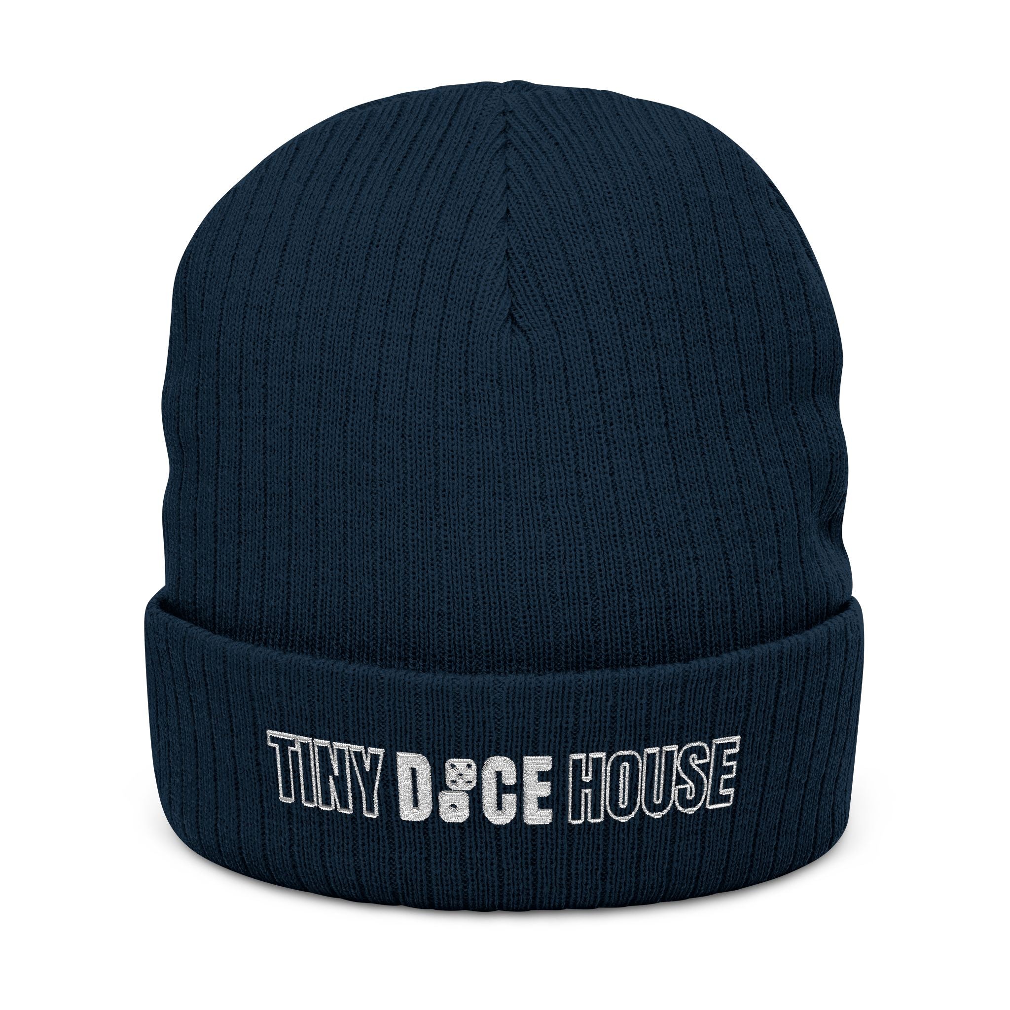 Tiny Dice House Embroidered Beanie