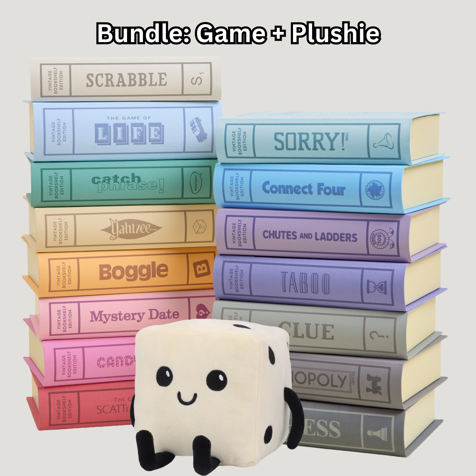 Modern Vintage Bookshelf Board Games – 15 Pack