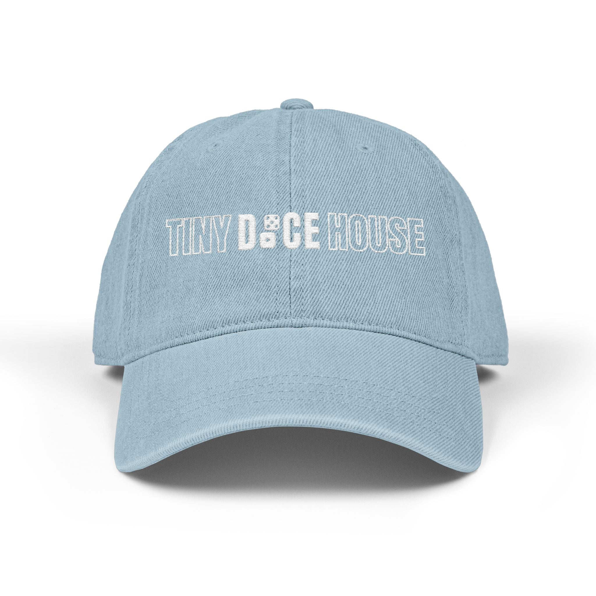 Tiny Dice House Embroidered Denim Hat