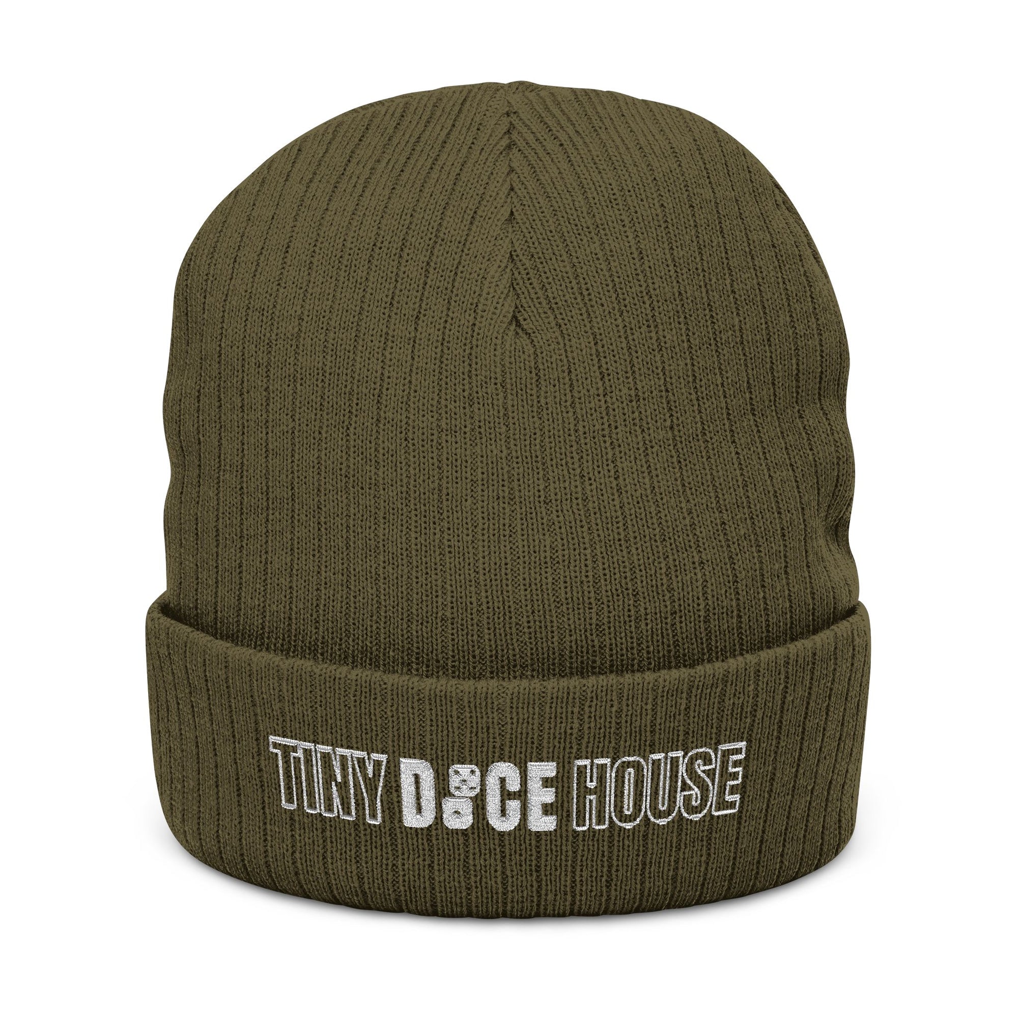 Tiny Dice House Embroidered Beanie