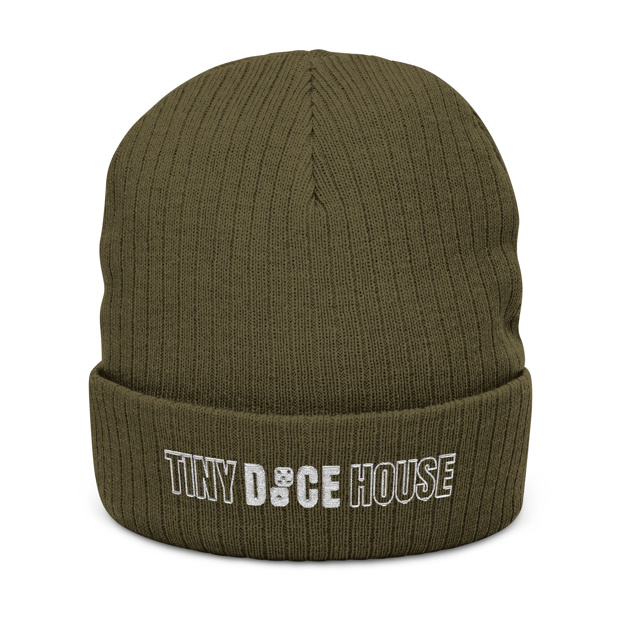 Tiny Dice House Embroidered Beanie