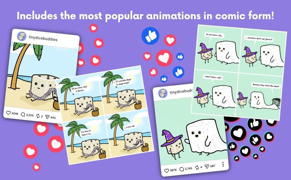 Pre-order: Tiny Dice Buddies: On a Roll Comic Book