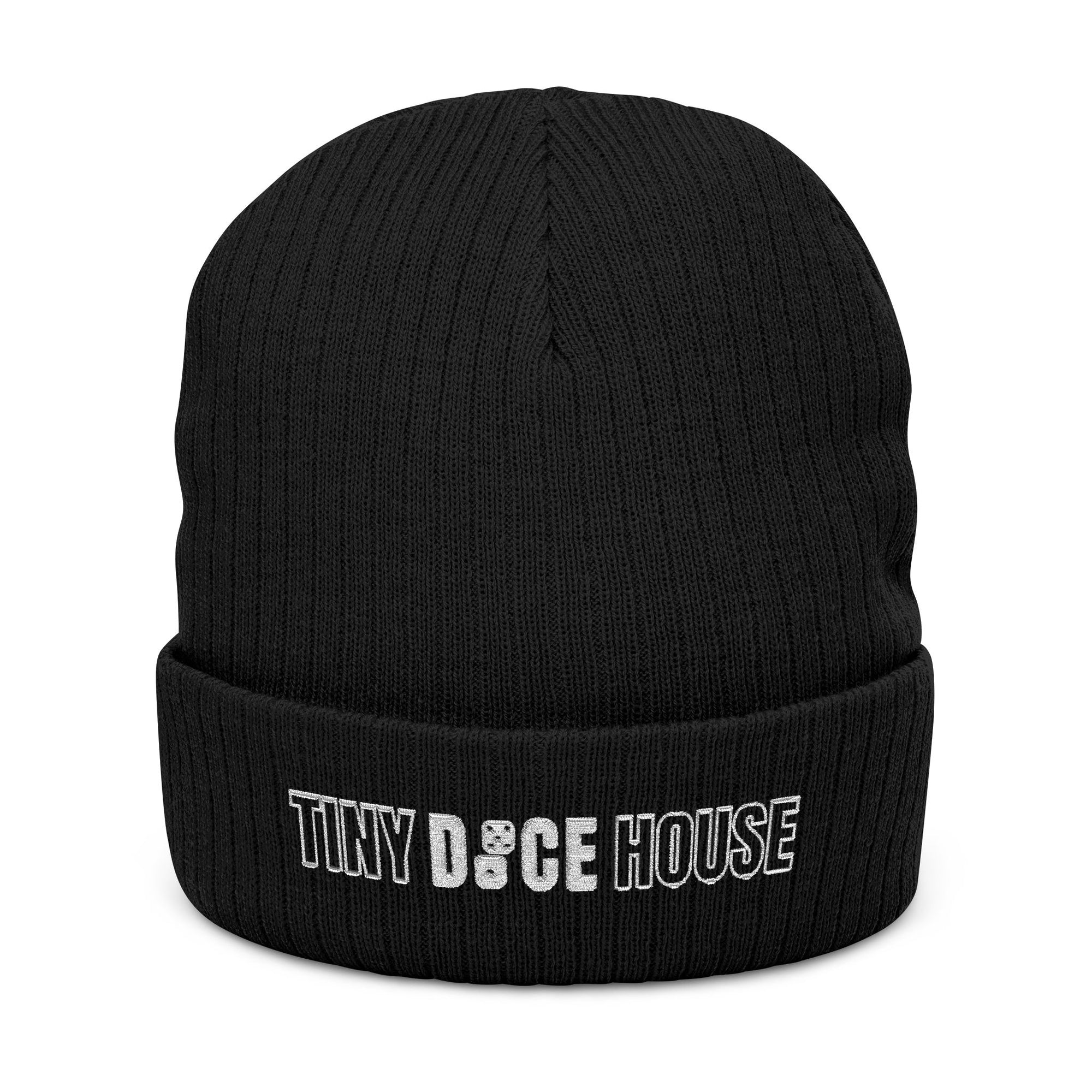 Tiny Dice House Embroidered Beanie