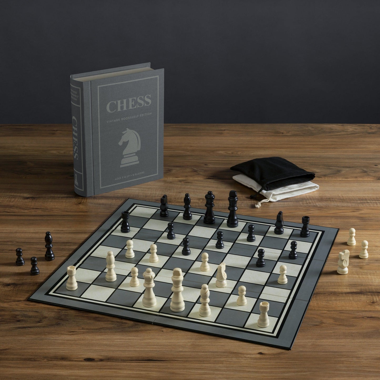 Chess Vintage Bookshelf Board Game
