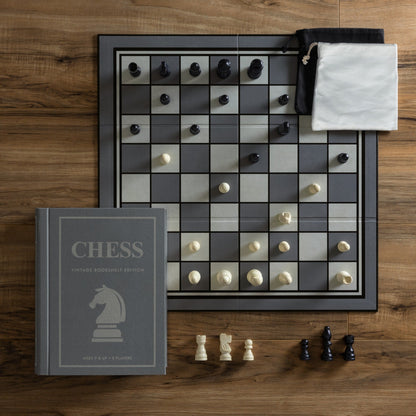 Chess Vintage Bookshelf Board Game