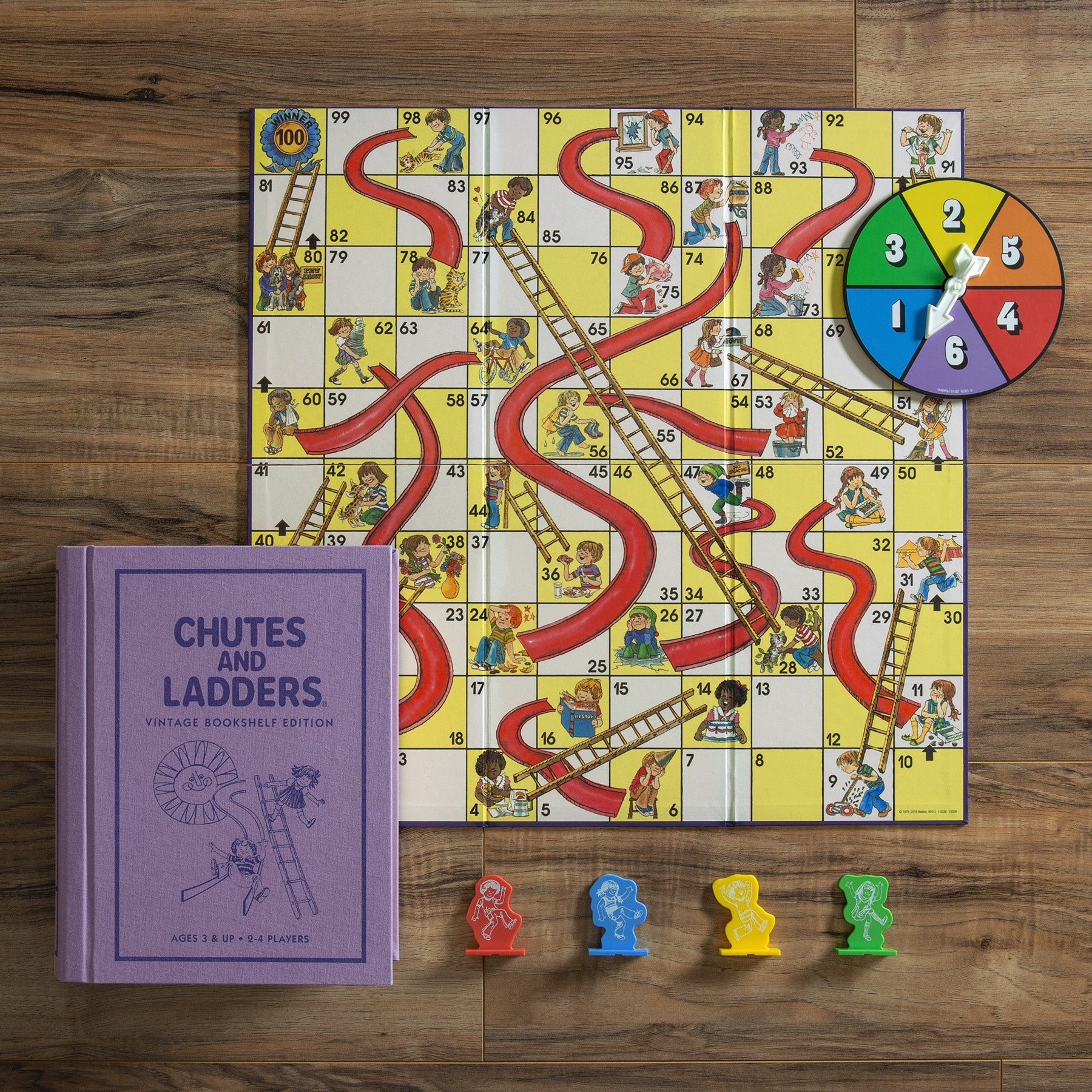 Chutes & Ladders Vintage Bookshelf Board Game