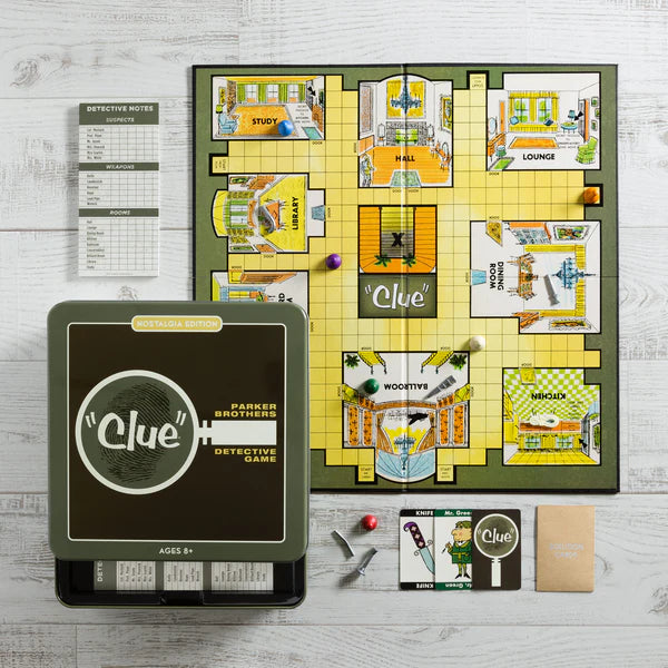 Clue Vintage Collectible Tin Board Game