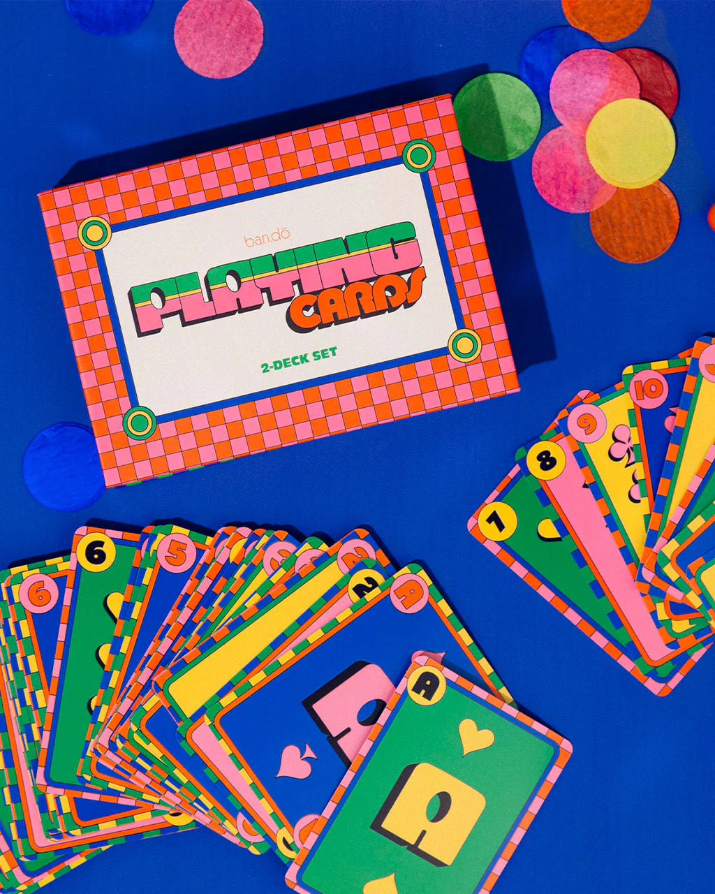 Modern Colorful Playing Cards (Double Deck, Set of Two)