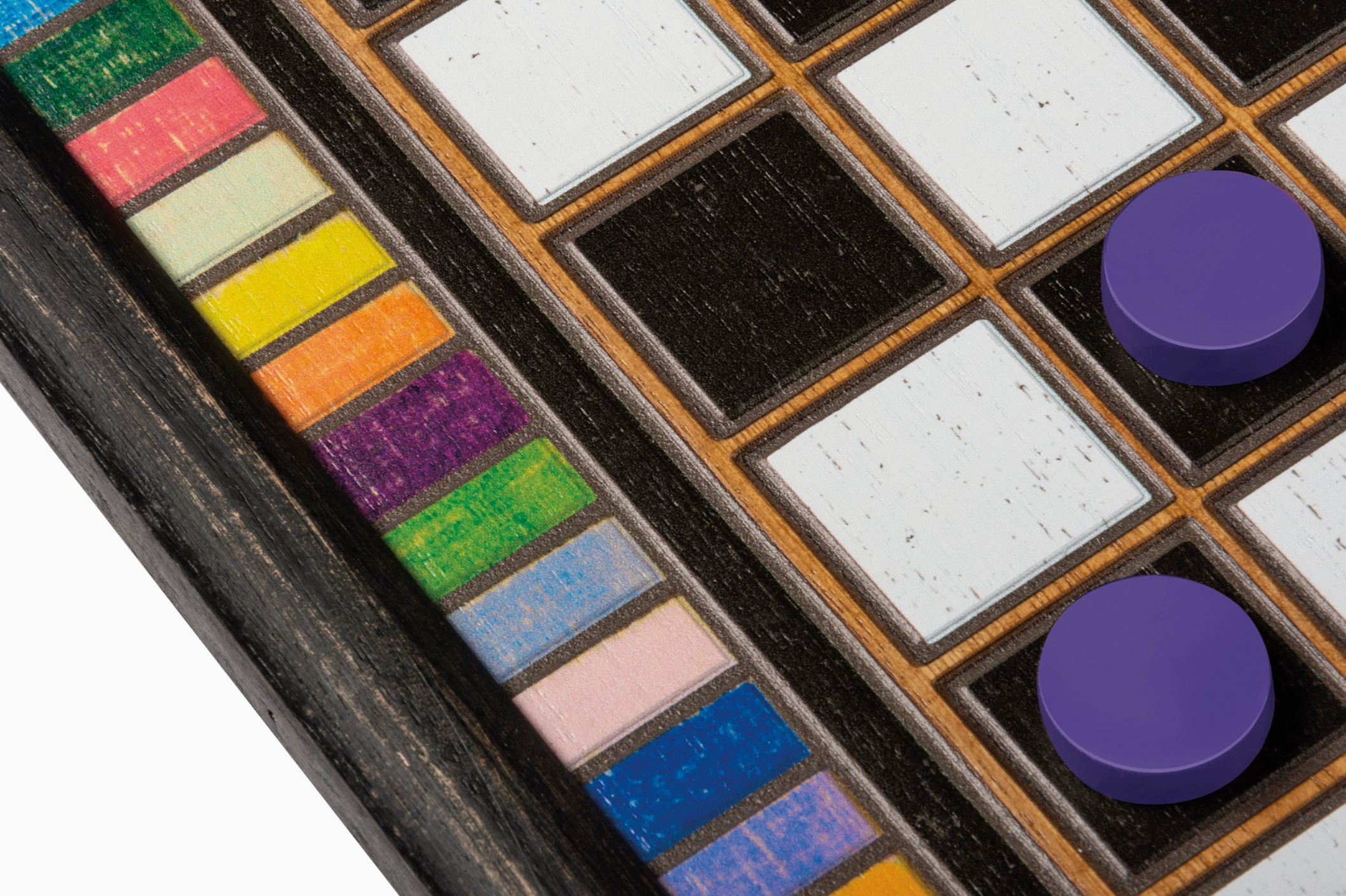 Colorful Wooden Checkers Board Game