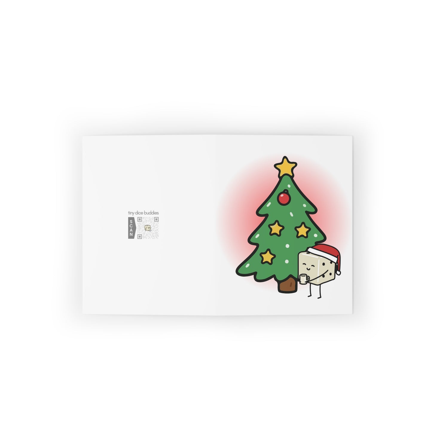 Hope You Have a Dice Christmas Greeting Card | Tiny Dice Buddies