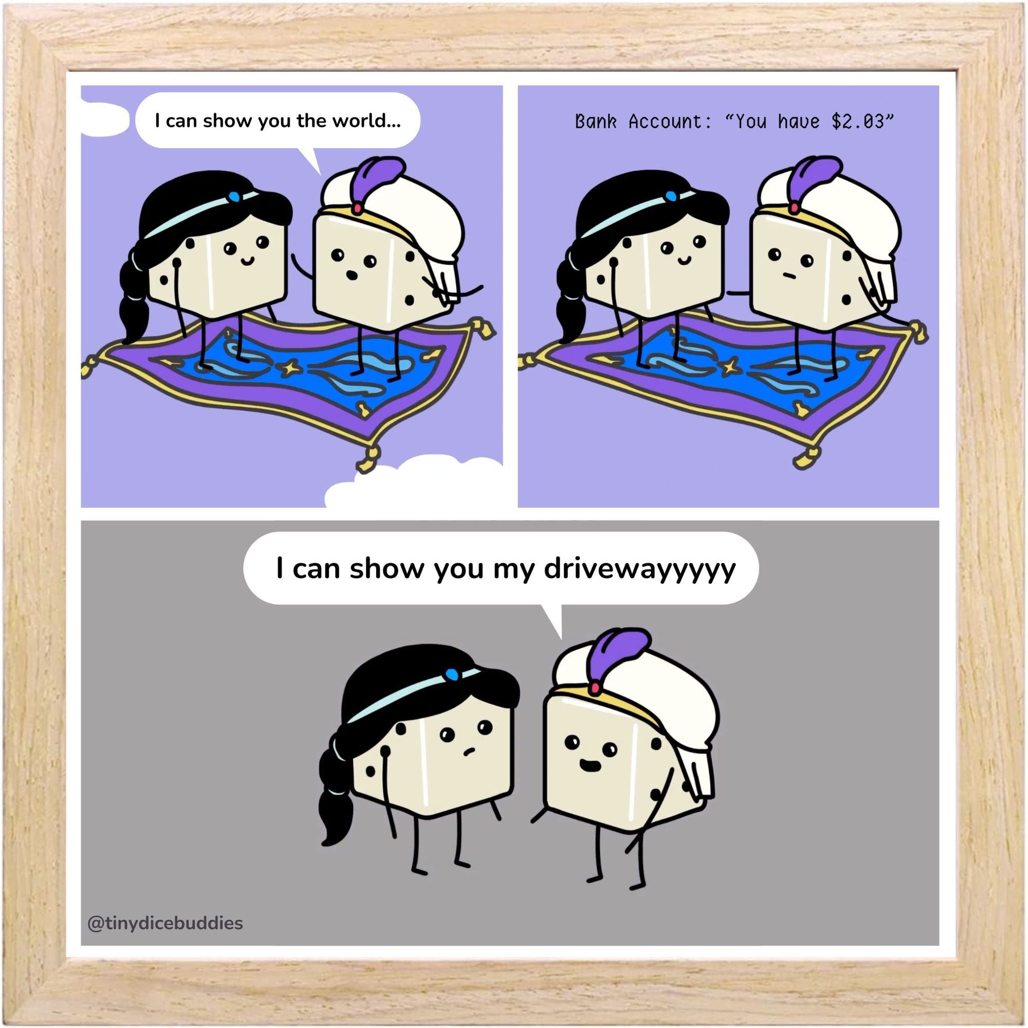 Show You the World Comic Print by Tiny Dice Buddies