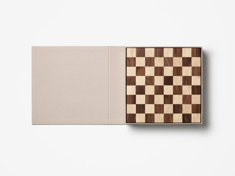 Minimalist Wood Chess Board Game