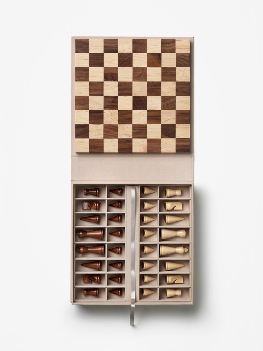 Minimalist Wood Chess Board Game