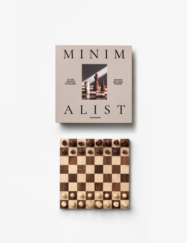Minimalist Wood Chess Board Game