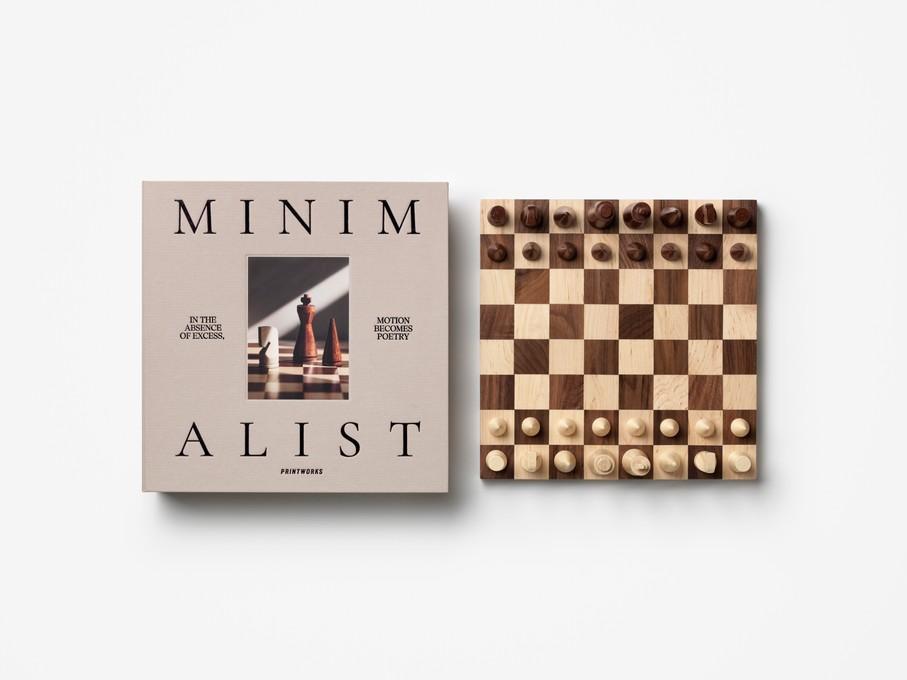 Minimalist Wood Chess Board Game