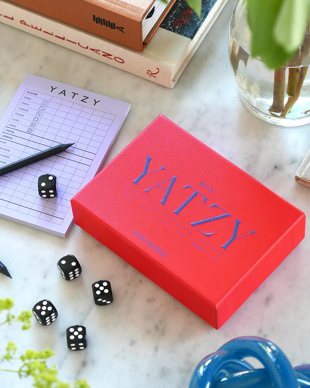 Yatzy, Classic Red – Modern Coffee Table Game by Printworks