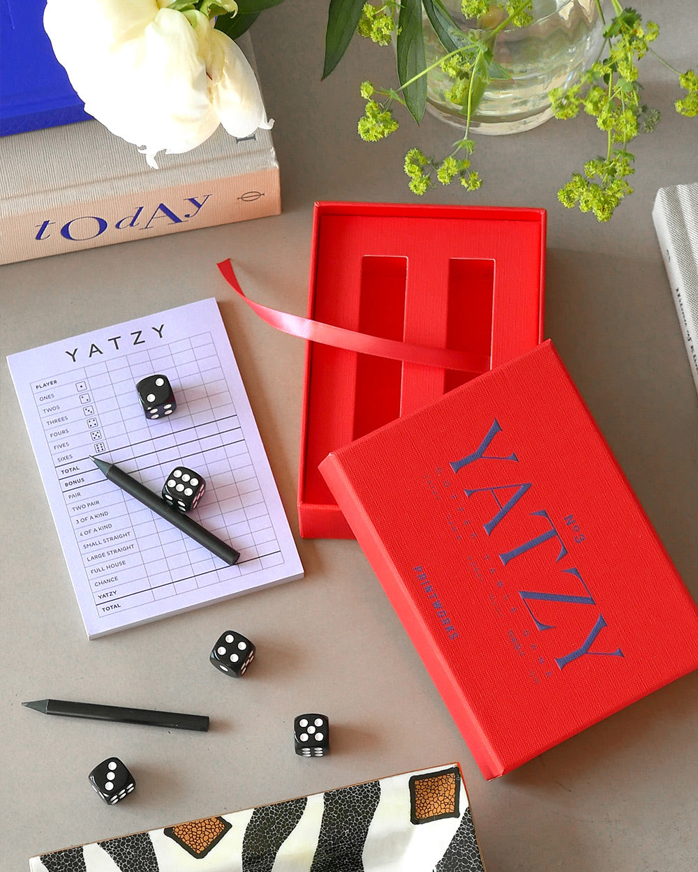 Yatzy, Classic Red – Modern Coffee Table Game by Printworks