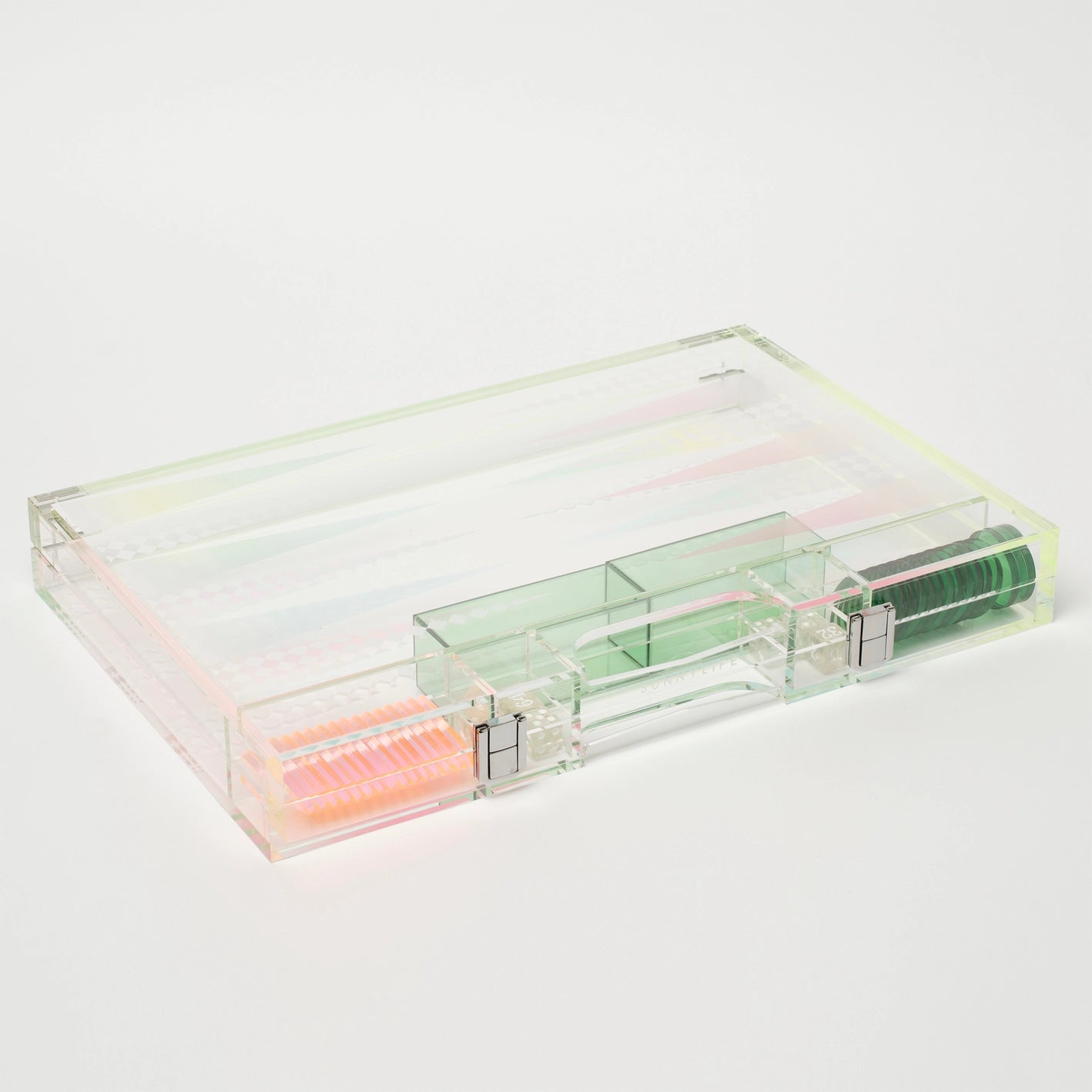 Ombre Lucite Backgammon Set