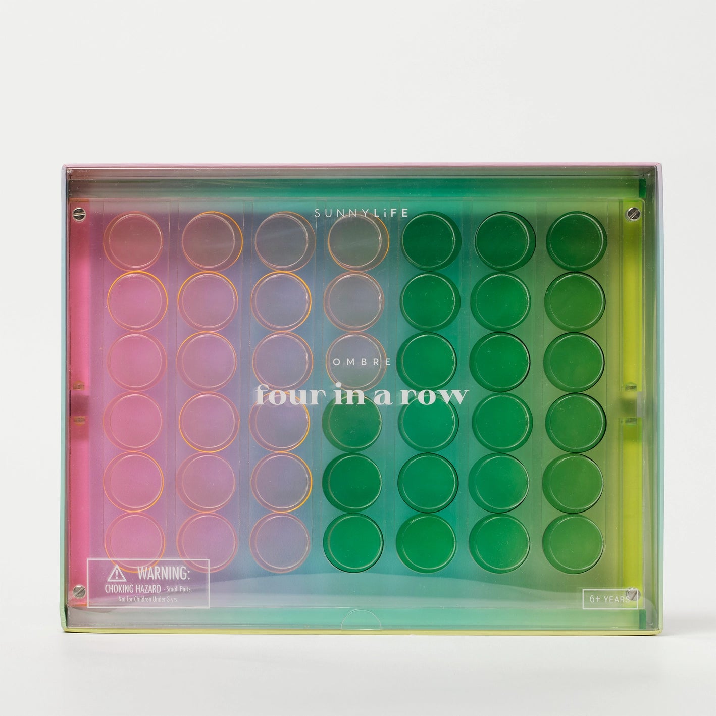 Ombre Lucite Four in A Row Game Set