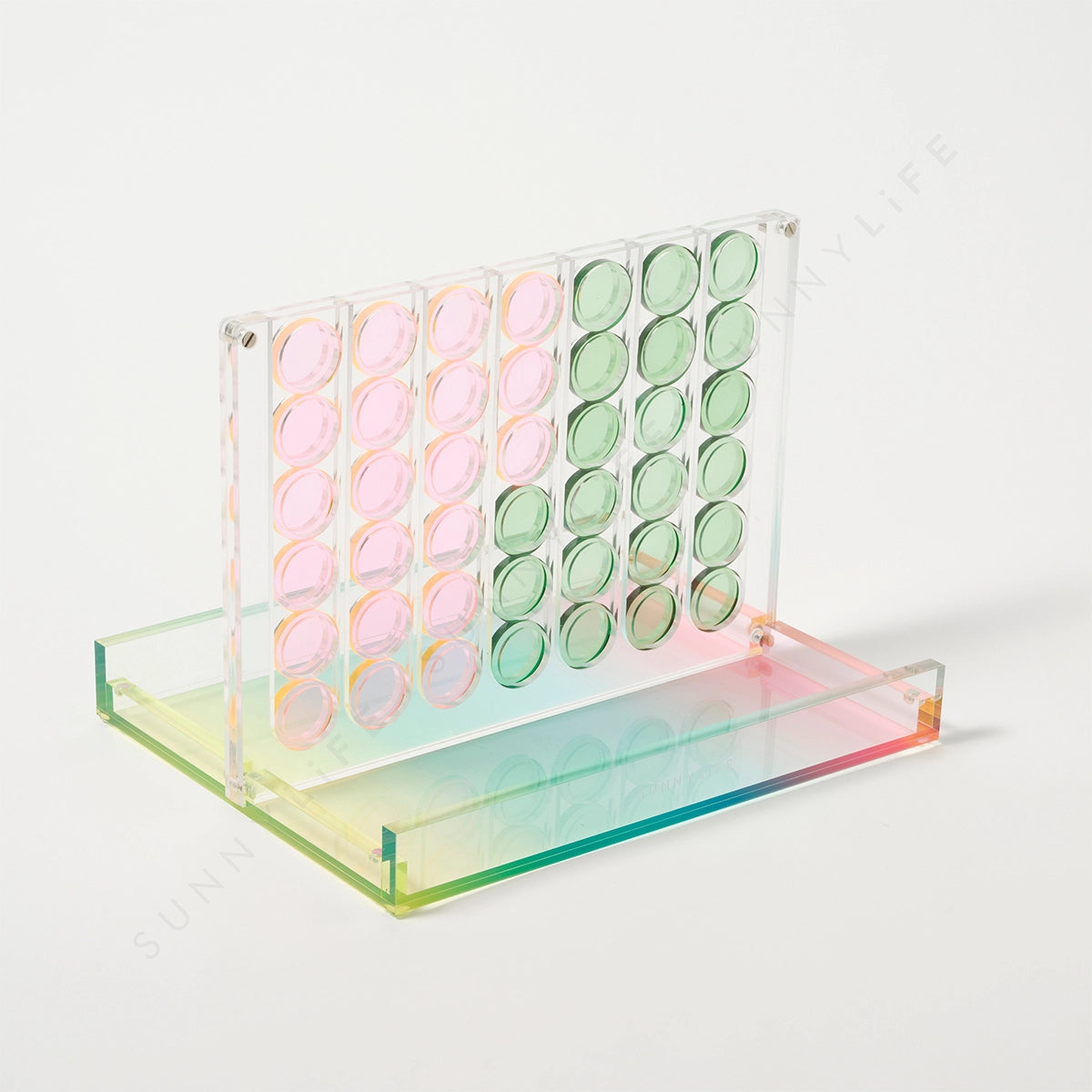 Ombre Lucite Four in A Row Game Set
