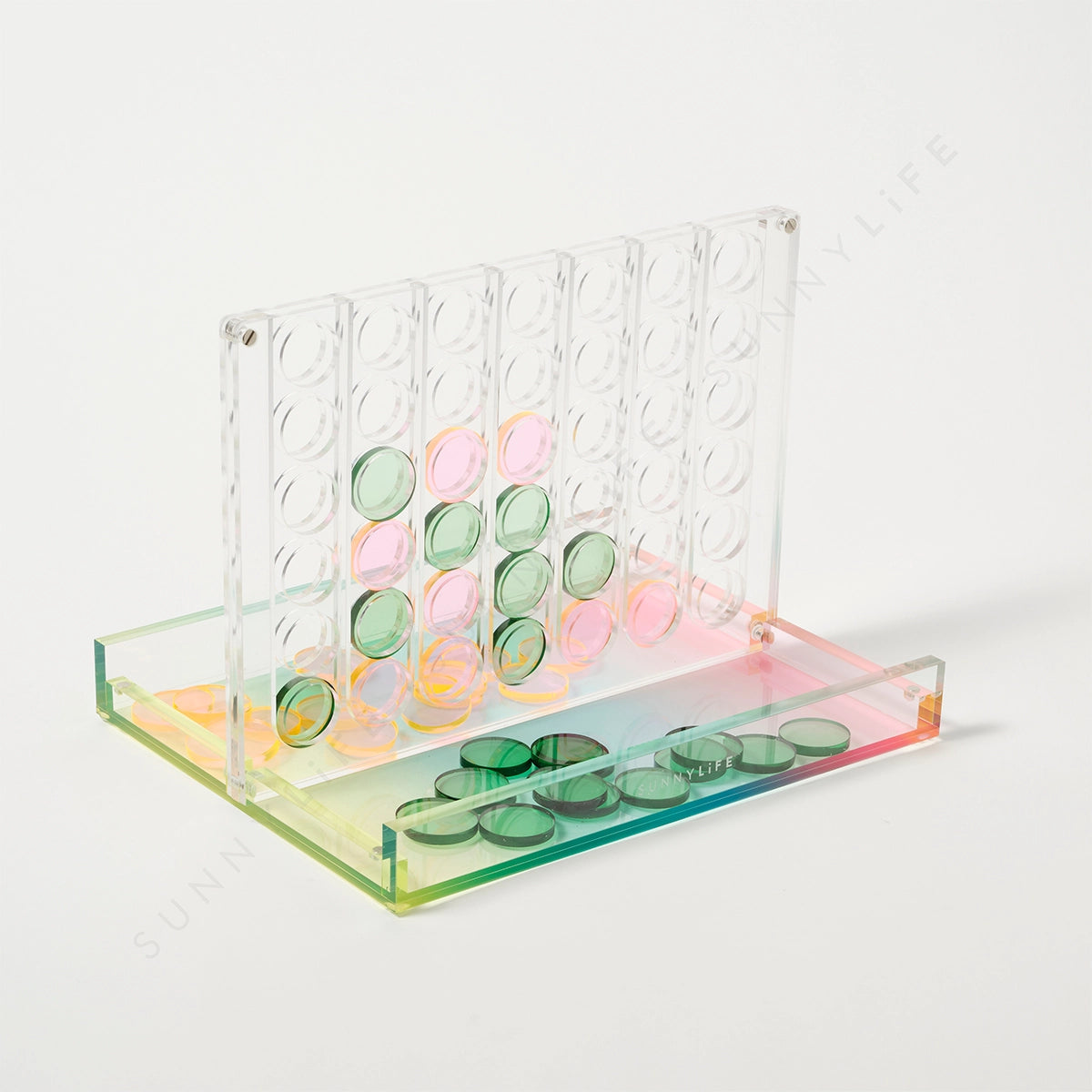 Ombre Lucite Four in A Row Game Set