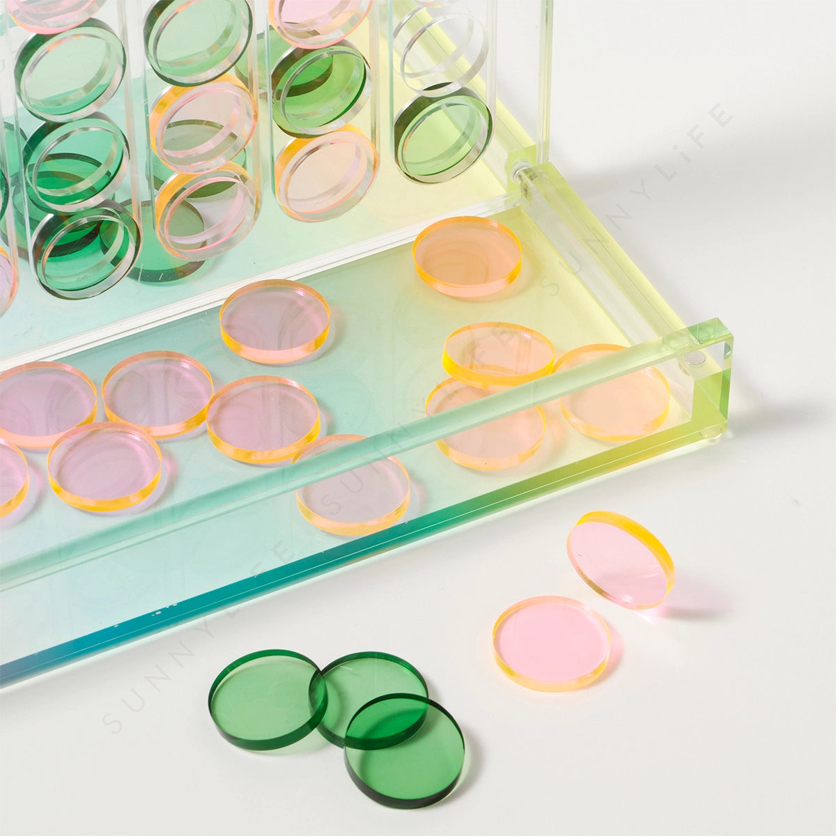 Ombre Lucite Four in A Row Game Set