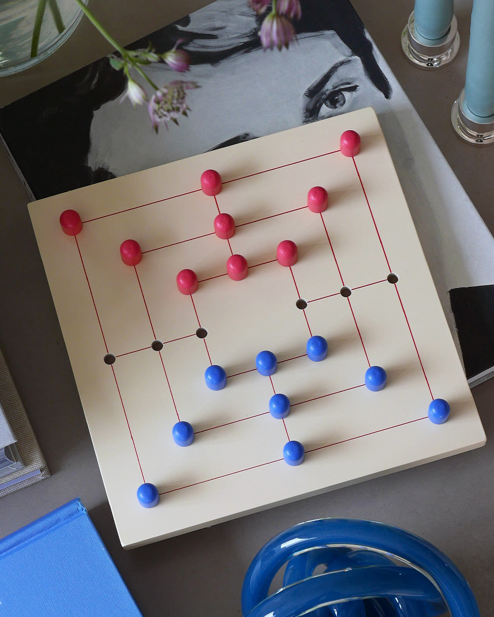 Nine Men's Morris, Classic – Modern Coffee Table Games