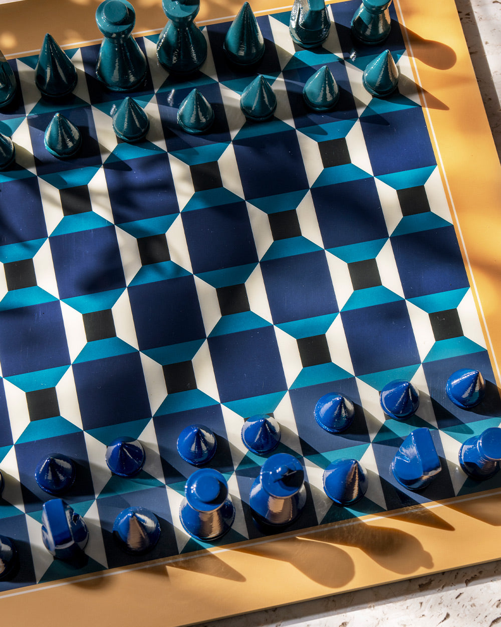 Lacquered Chess, Athena – Modern Coffee Table Games