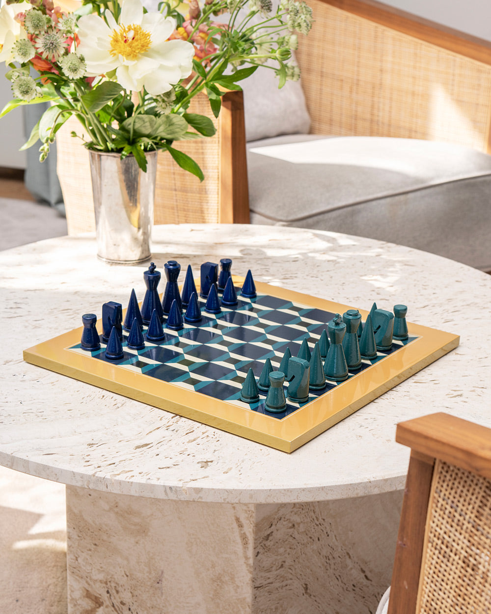 Lacquered Chess, Athena – Modern Coffee Table Games
