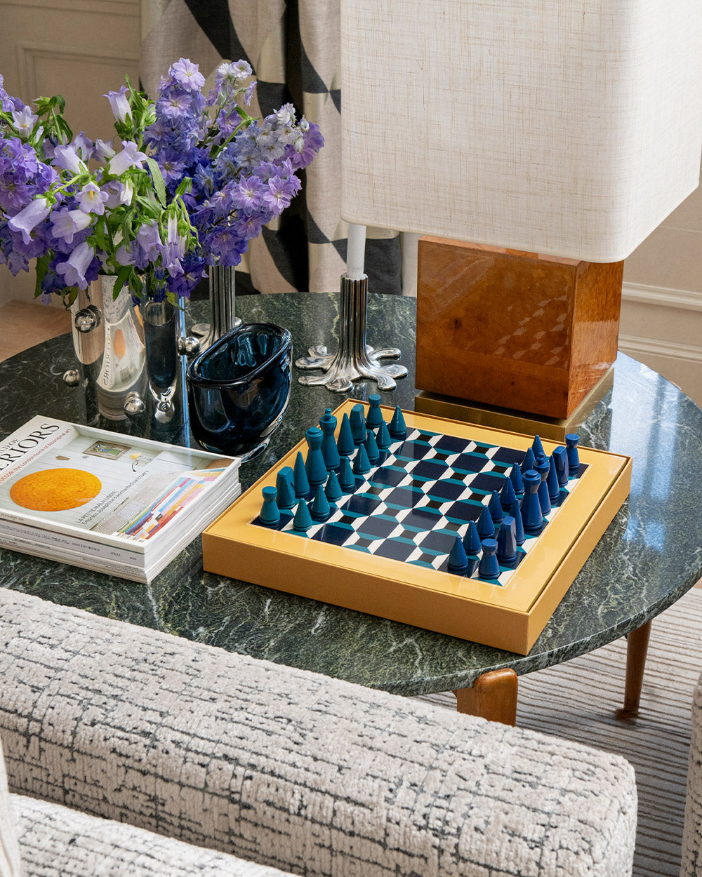 Lacquered Chess, Athena – Modern Coffee Table Games