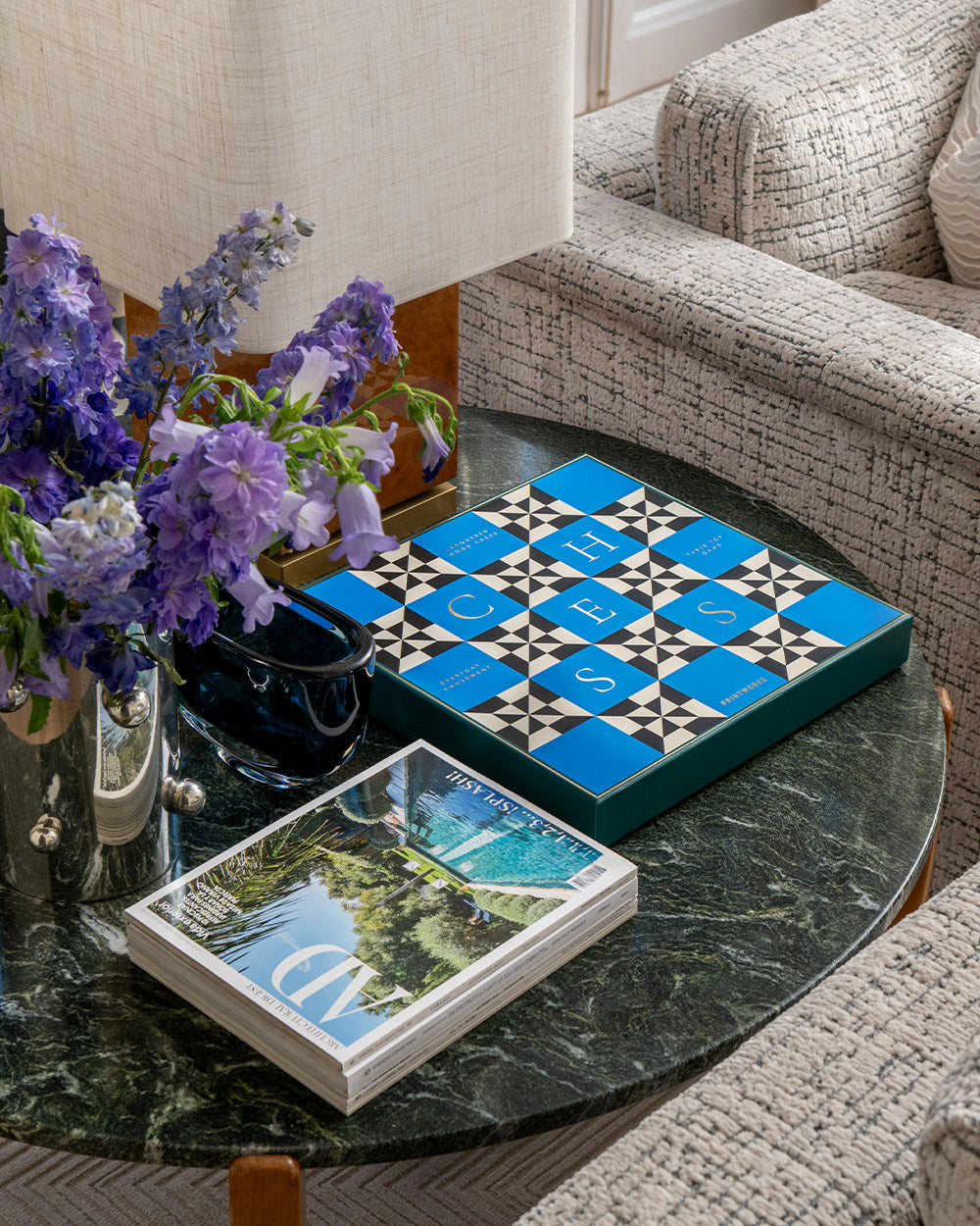 Lacquered Chess, Poseidon – Modern Coffee Table Games