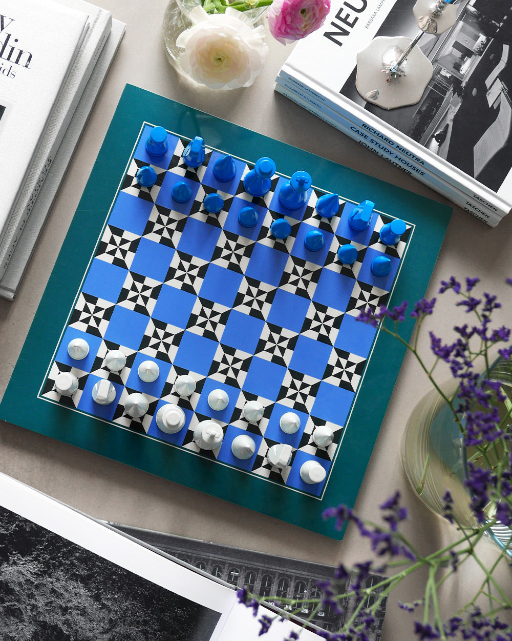 Lacquered Chess, Poseidon – Modern Coffee Table Games