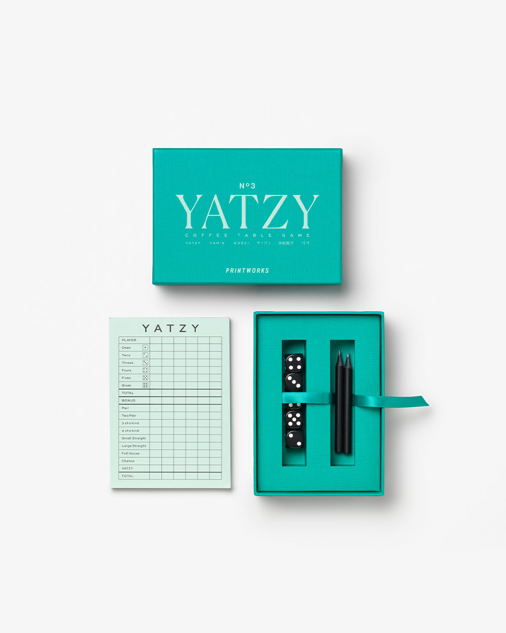 Yatzy, Classic Green – Modern Coffee Table Dice Games